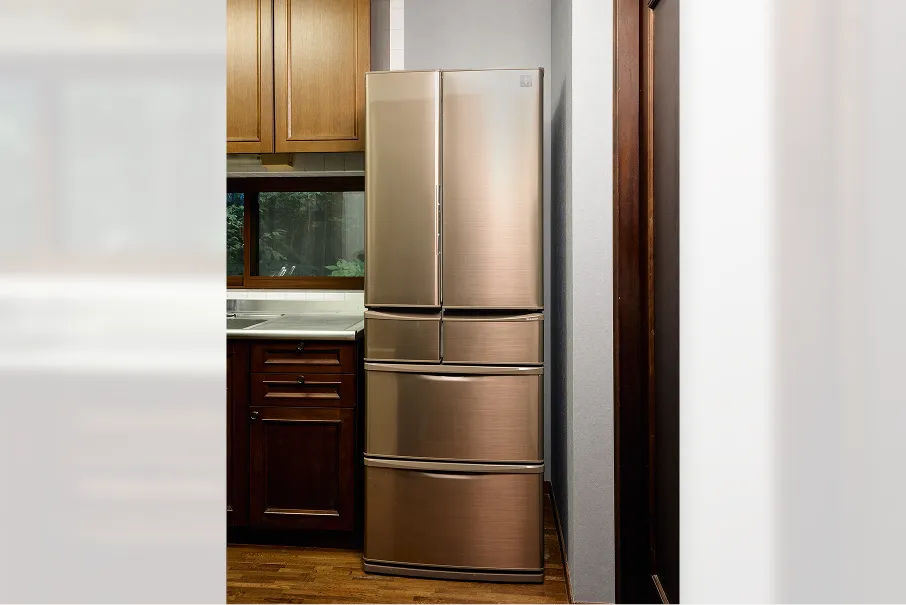 Refrigerator in the kitchen