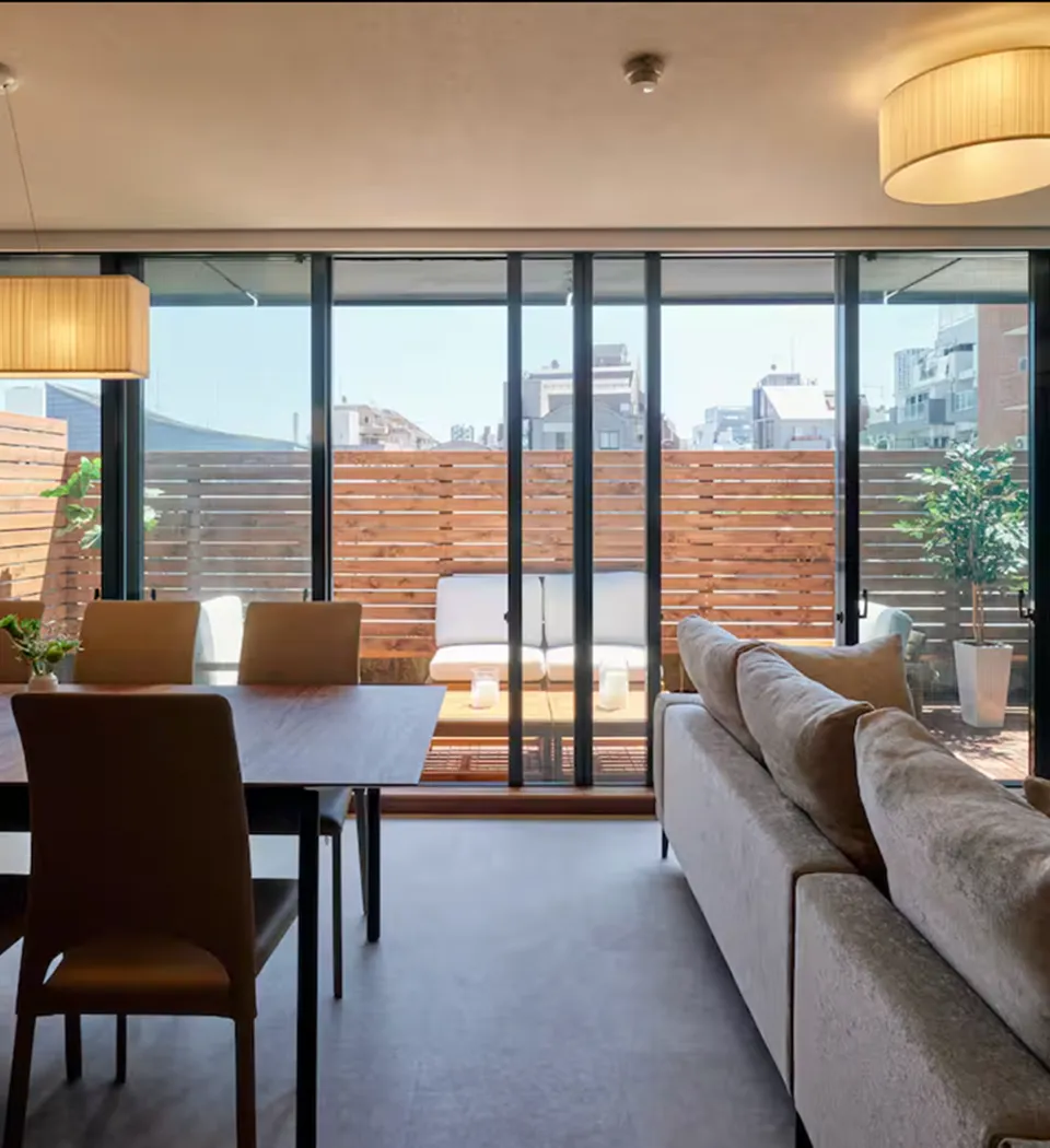Guest room facing the greenery